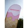 Kép 2/4 - fagyizó zászló - ice - eise - gelato felirattal