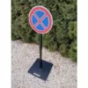 Kép 4/4 - megállni tilos tábla talpas táblatartó oszloppal