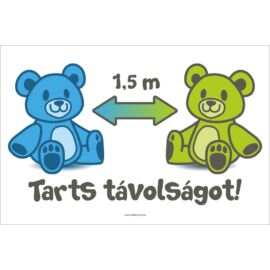 tarts távolságot tábla és matrica