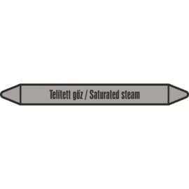 telített gőz csőjelölő