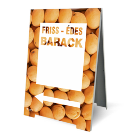 friss, édes barack megállító tábla