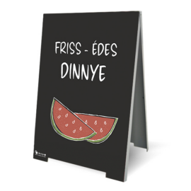 friss, édes dinnye megállító tábla