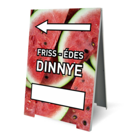 friss, édes dinnye megállító tábla
