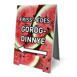 friss, édes görögdinnye megállító tábla
