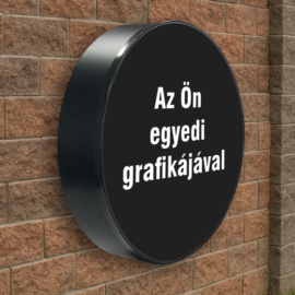kör alakú világító cégtábla