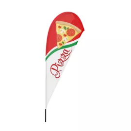 pizza strandzászló beachflag olasz - csepp