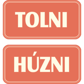 tolni húzni tábla (lazac színű)