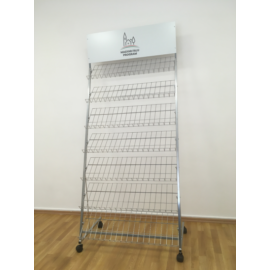 újságtartó állvány Magyar Falu Program kisbolt arculat szerint