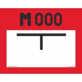 tűzoltó vízforrás, medence, kút tábla - egyedi adatokkal