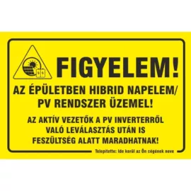 hibrid napelemes rendszer üzemel