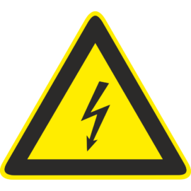 Áramütés veszélye piktogram matrica