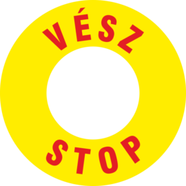 Vészstop matrica
