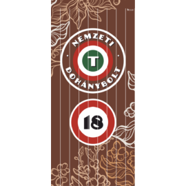 Nemzeti Dohánybolt szalagfüggöny ajtóra