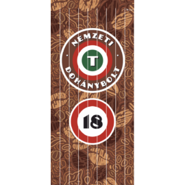 Nemzeti Dohánybolt szalagfüggöny ajtóra