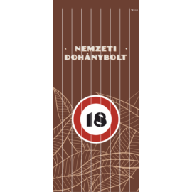 Nemzeti Dohánybolt szalagfüggöny ajtóra