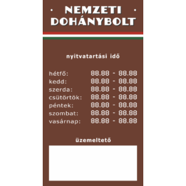 nemzeti dohánybolt írható nyivatartás