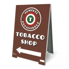 Nemzeti Dohánybolt tobacco shop megállító tábla