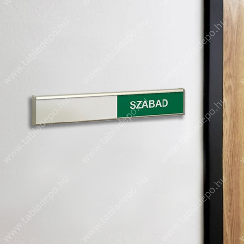 irodai tábla - foglalt/szabad
