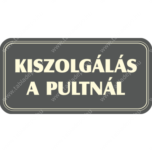 ajtótábla, rögtön jövök