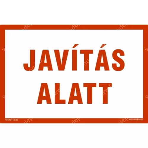 javítás alatt