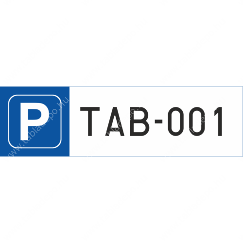 parkoló tábla