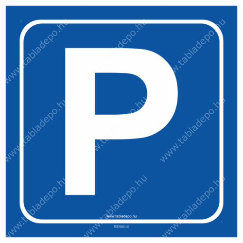 parkoló tábla