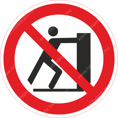 eltolni tilos piktogram