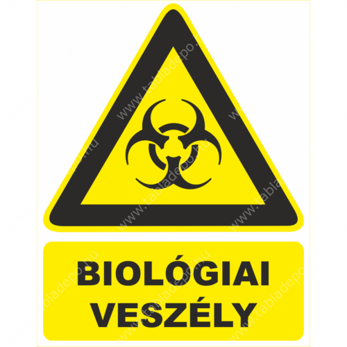 biológiai veszély tábla, biológiai veszély piktogram