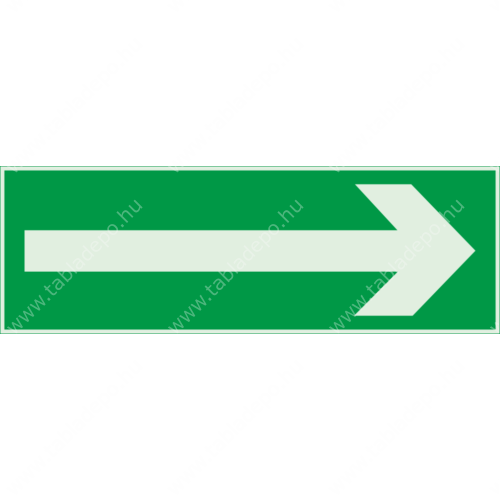 menekülési útvonal tábla, matrica