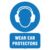 Wear ear protect sign - fültok használata kötelező tábla