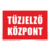 tűzjelző központ, utánvilágító tábla