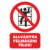 állványra felmászni tilos - tiltó tábla és matrica