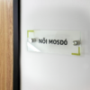 Kép 1/4 - női mosdó irodai ajtó plexi névtábla