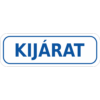Kép 2/4 - kijárat matrica kék felirattal