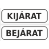Kép 2/4 - kijárat - bejárat matrica - fekete