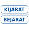 Kép 3/4 - kijárat - bejárat matrica - kék