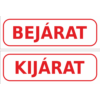 Kép 4/4 - kijárat - bejárat matrica - piros