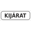 Kép 1/4 - kijárat matrica