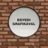 Kép 2/5 - egyoldalas kerek cégtábla