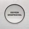 Kép 1/5 - egyoldalas kerek cégtábla