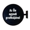 Kép 2/9 - kör alakú cégér szemből