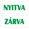 Kép 2/3 - nyitva tábla