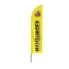 Kép 1/2 - hot dog strandzászló beachflag sárga - cápa