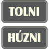 Kép 2/2 - tolni húzni matrica grafit színű