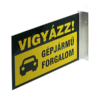 Kép 3/6 - vigyázz gépjármű forgalom kétoldalas tábla
