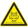 Kép 1/2 - vezető nélküli jármű (AGV) veszélye piktogram