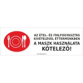 maszk használata kötelező matrica