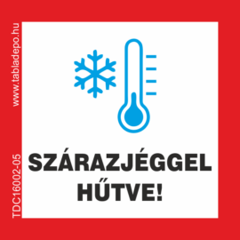 szárazjéggel hűtve matrica szárazjéggel hűtve matrica