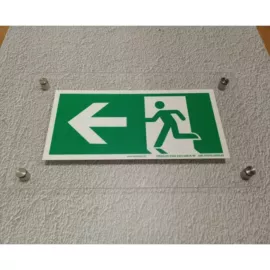 design menekülési útvonal tábla plexi - balra