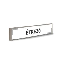 étkező felirat - fekete-szürke